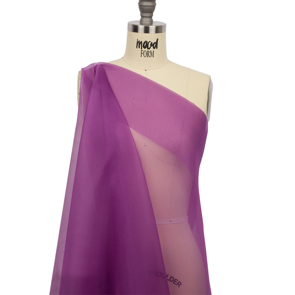 Silk Organza 44" - Bright Purple - Premium Collection - Drape