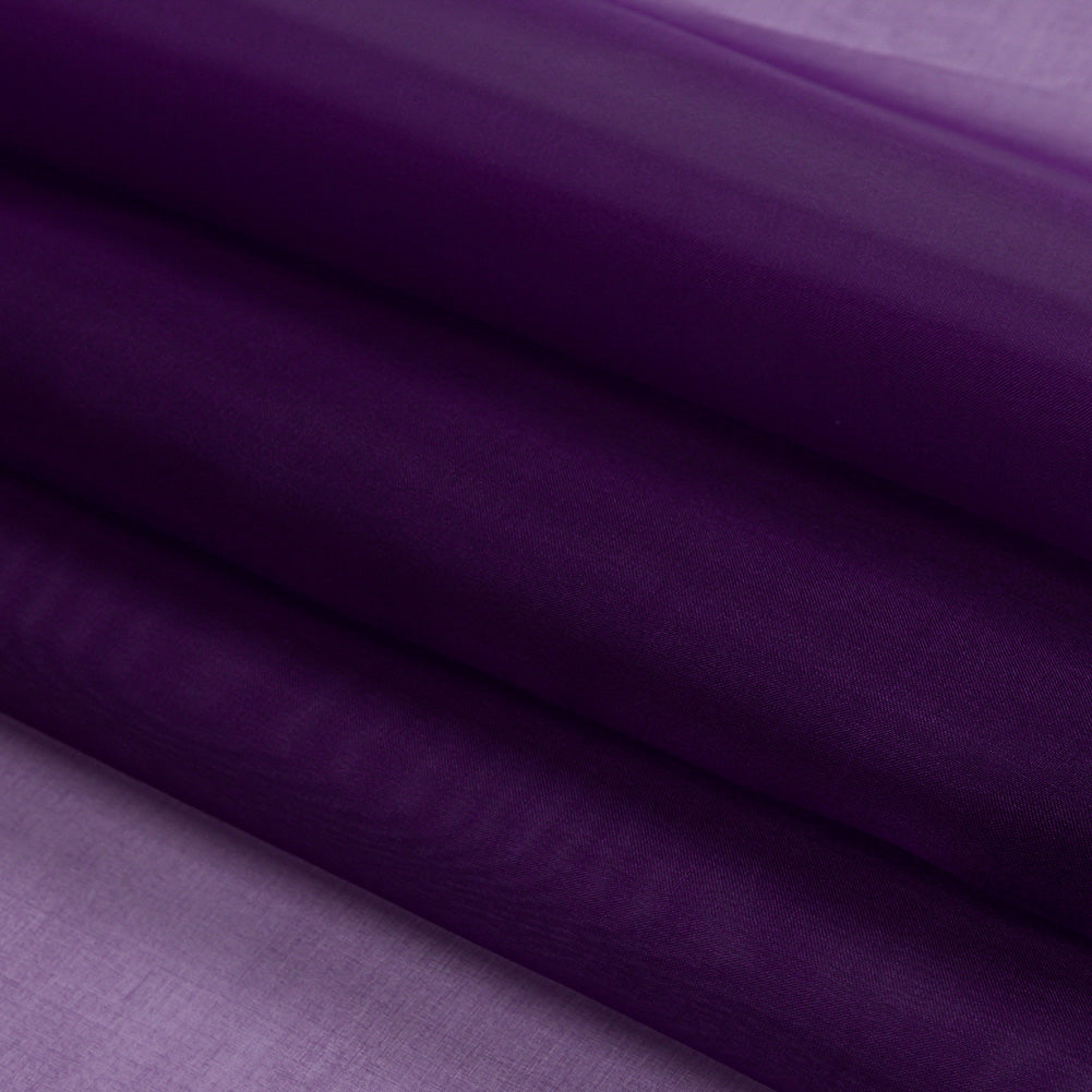 Silk Organza 44" - Grape - Premium Collection - Folded
