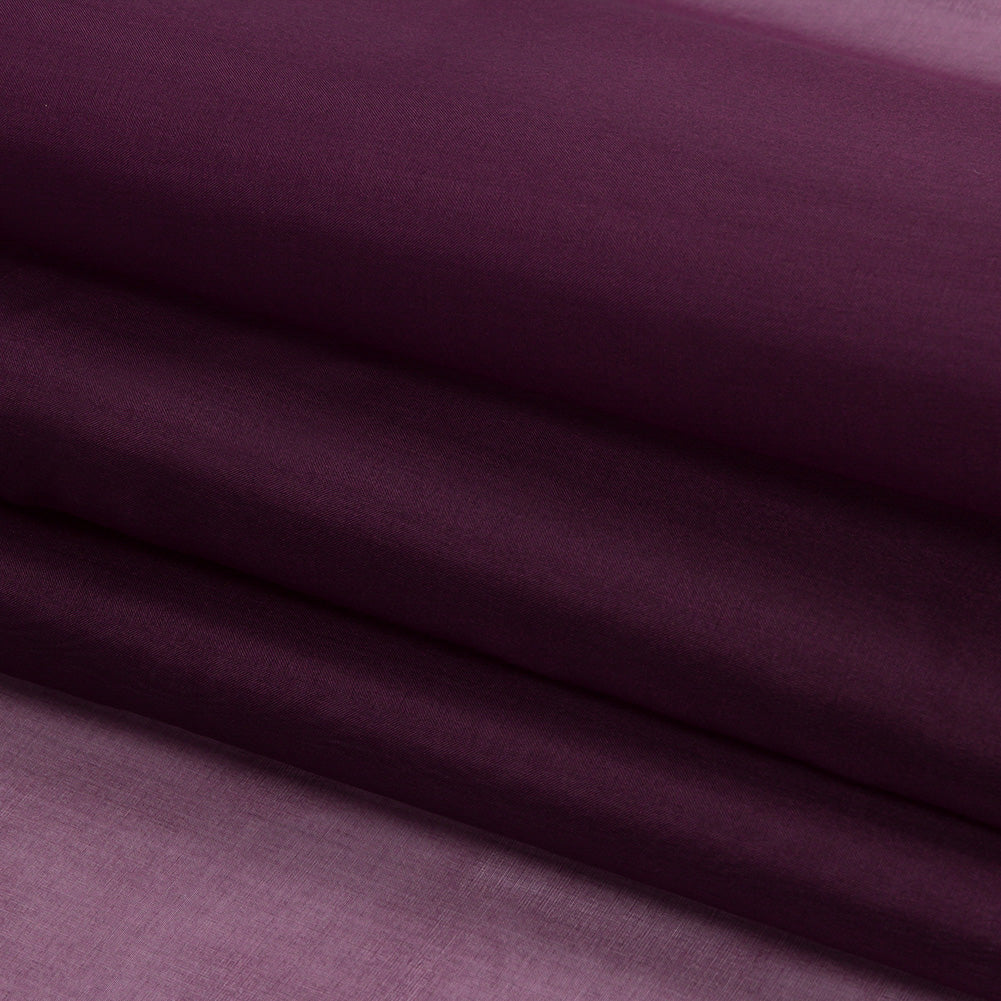 Silk Organza 44" - Eggplant - Premium Collection - Folded