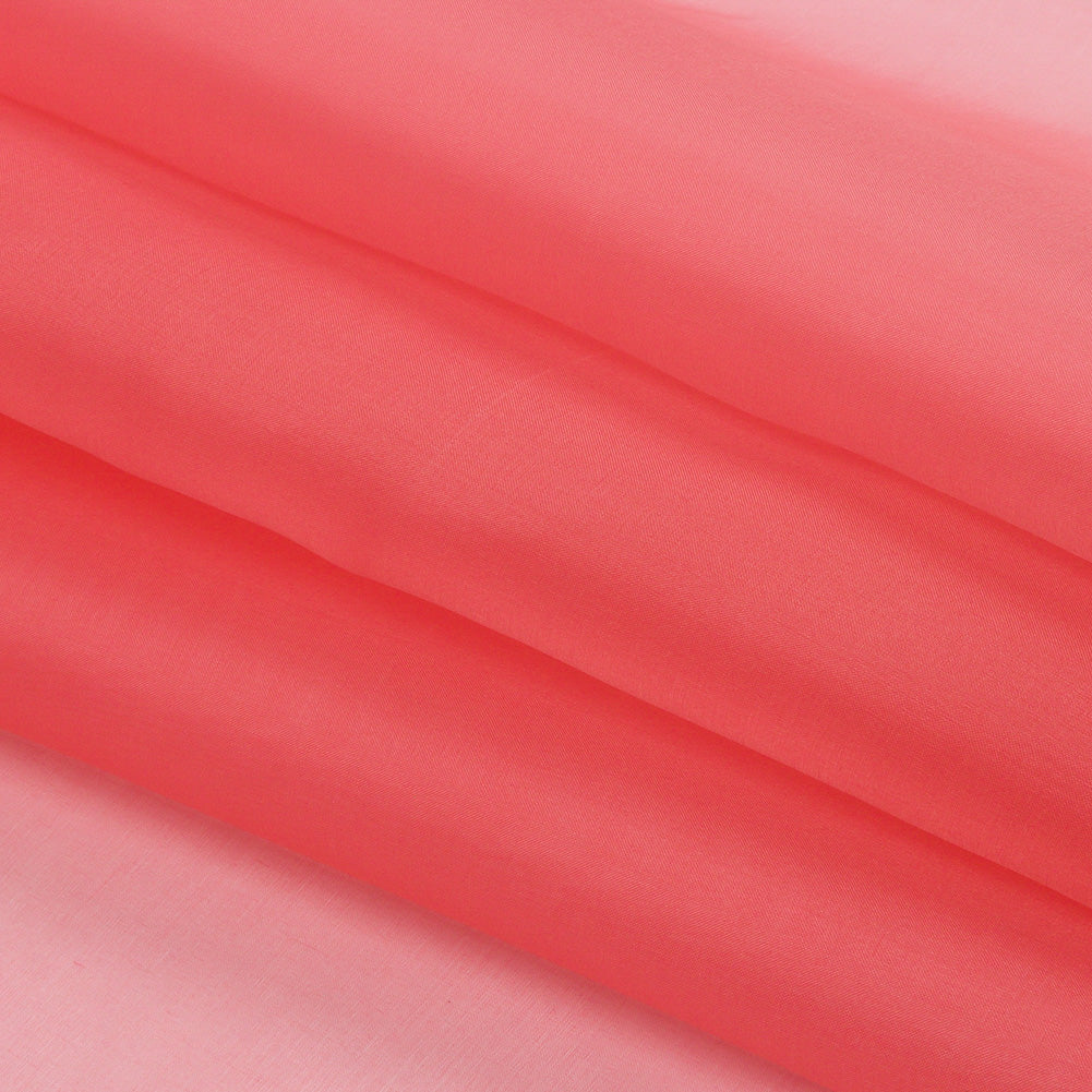 Silk Organza 44" - Salmon - Premium Collection - Folded