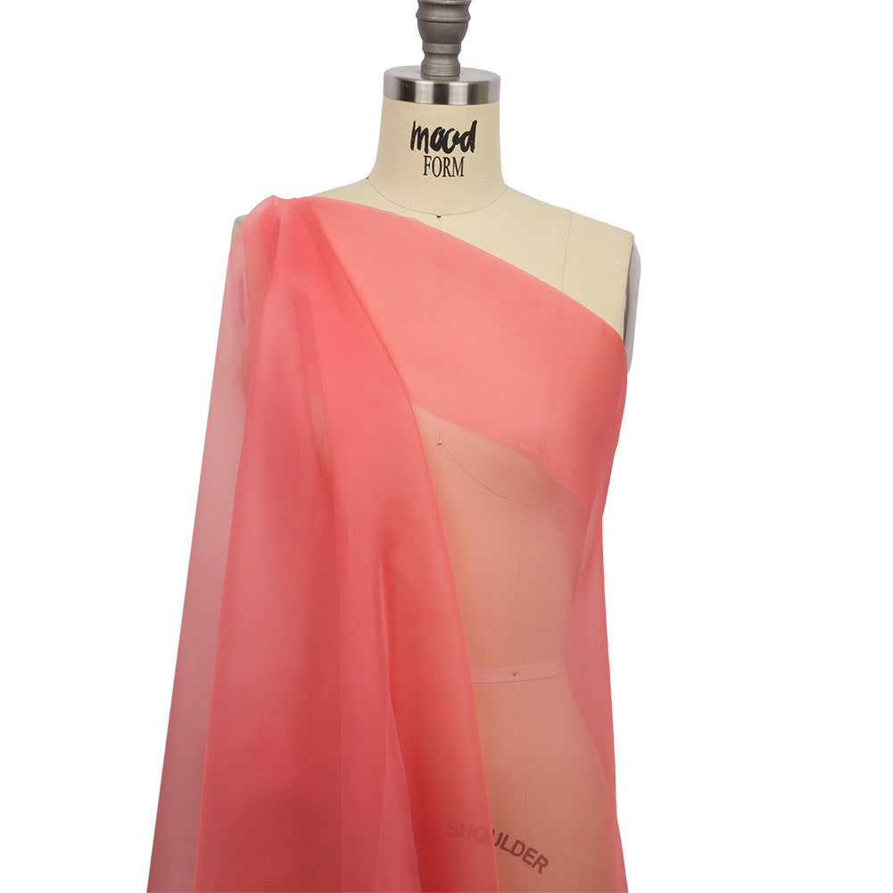 Silk Organza 44" - Salmon - Premium Collection Detail