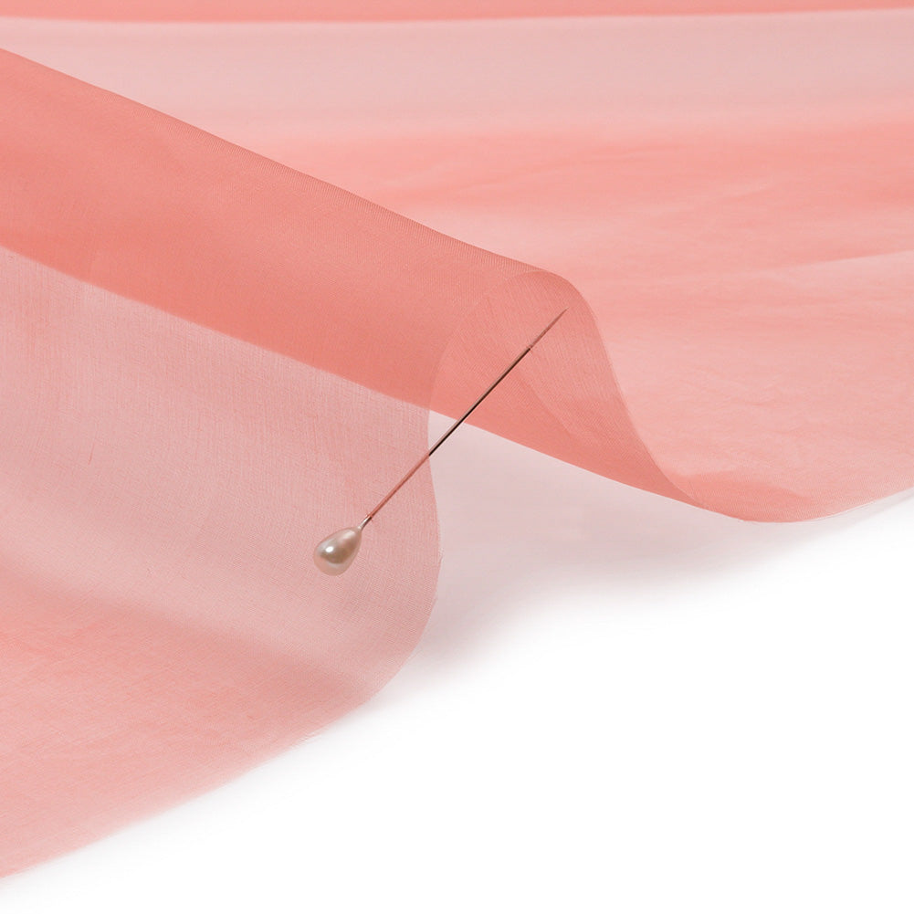Silk Organza 44" - Coral - Premium Collection - Detail