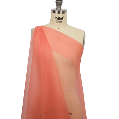 Silk Organza 44" - Coral - Premium Collection