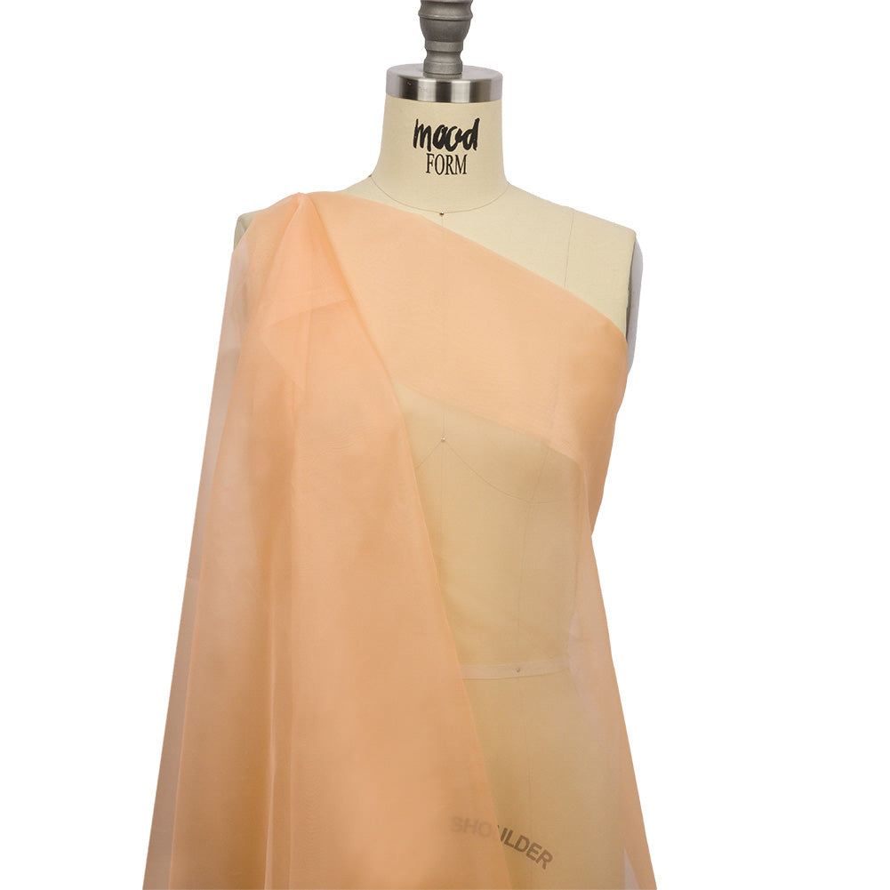 Silk Organza 44" - Peach - Premium Collection - Drape - Image 2 of 6