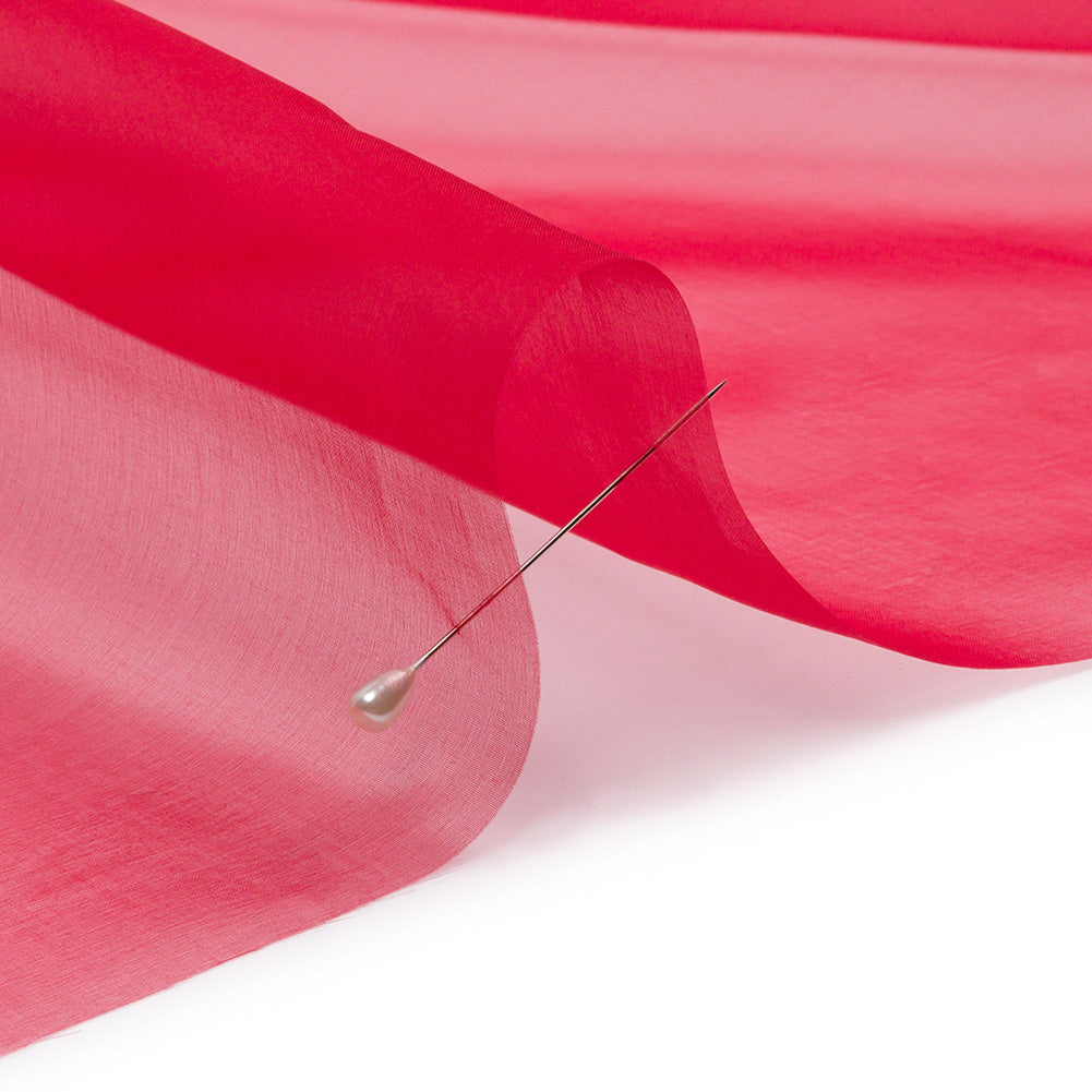Silk Organza 44" - Red - Premium Collection - Detail