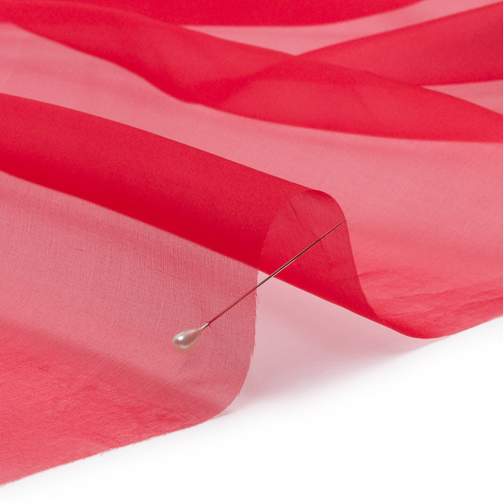 Silk Organza 44" - Tango Red - Premium Collection - Detail