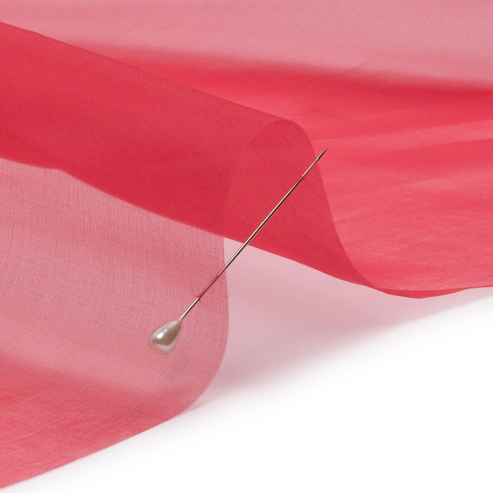 Silk Organza 44" - Brick - Premium Collection - Detail