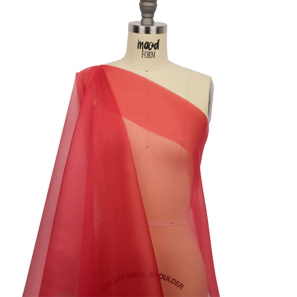 Silk Organza 44" - Brick - Premium Collection - Drape