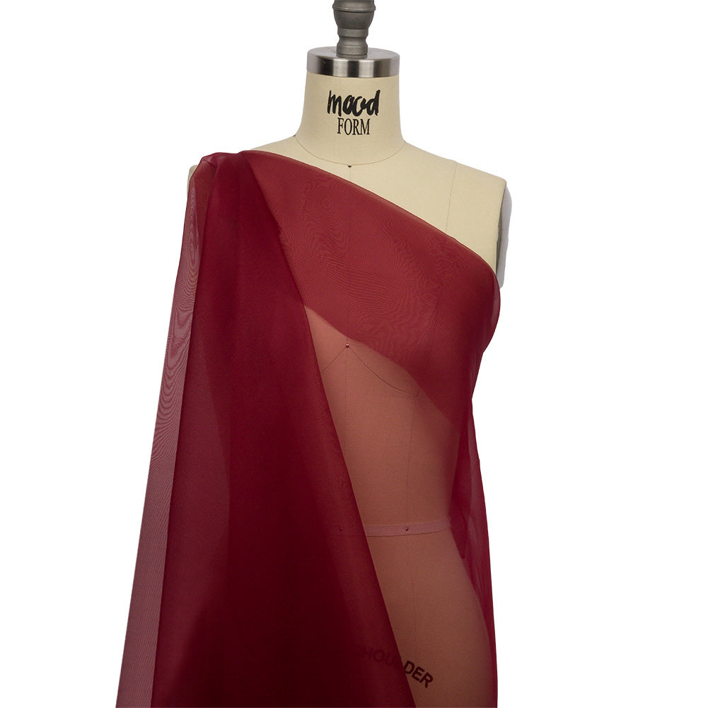 Silk Organza 44" - Wine - Premium Collection - Drape