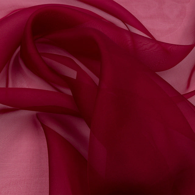 Silk Organza 44" - Wine - Premium Collection