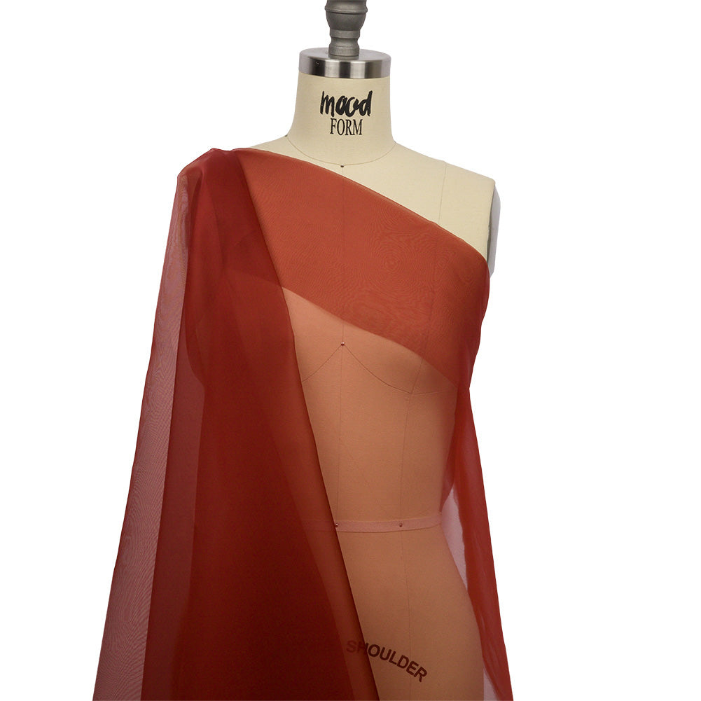 Silk Organza 44" - Rust - Premium Collection - Drape
