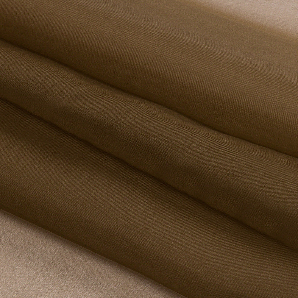 Silk Organza 44" - Dark Olive - Premium Collection - Folded