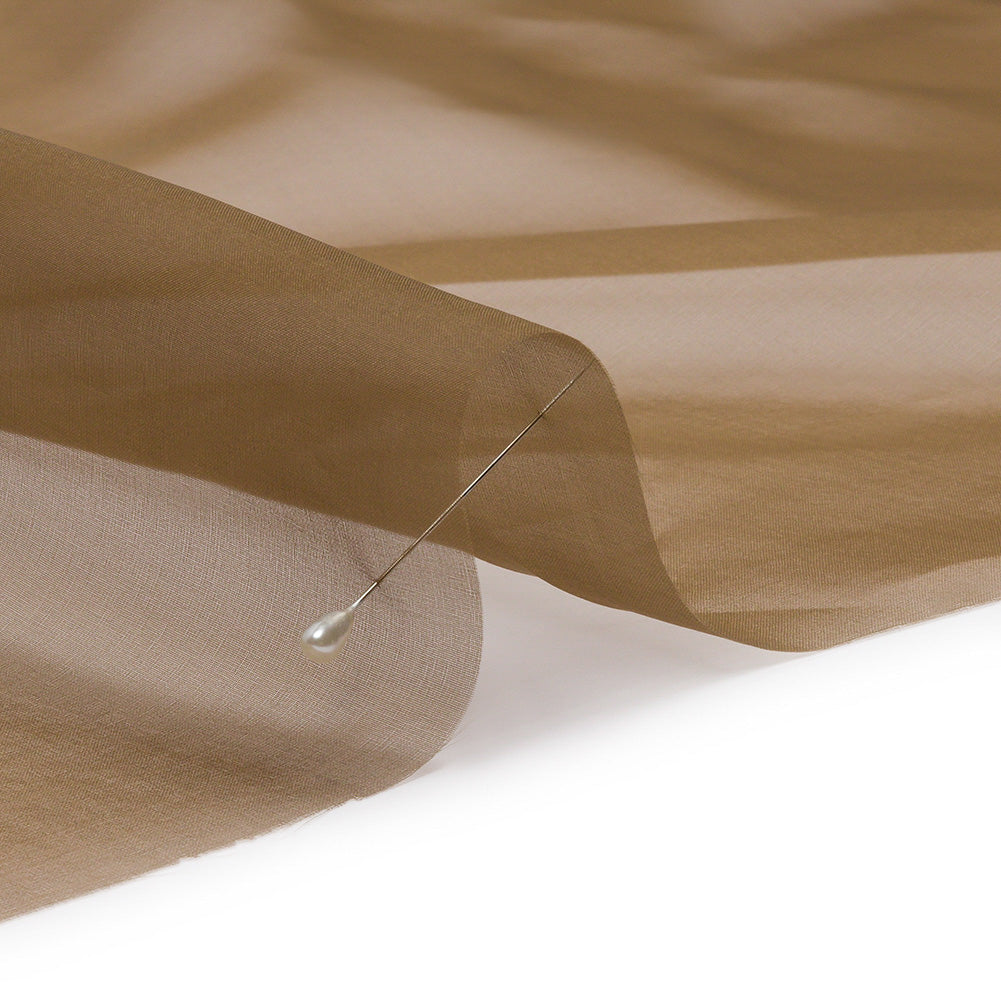 Silk Organza 44" - Dark Olive - Premium Collection - Detail