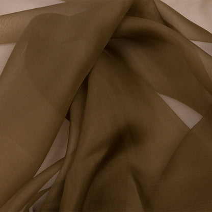 Silk Organza 44" - Dark Olive - Premium Collection