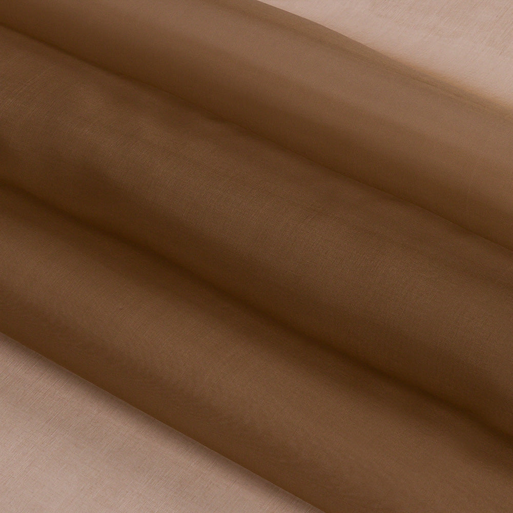 Silk Organza 44" - Light Brown - Premium Collection - Folded