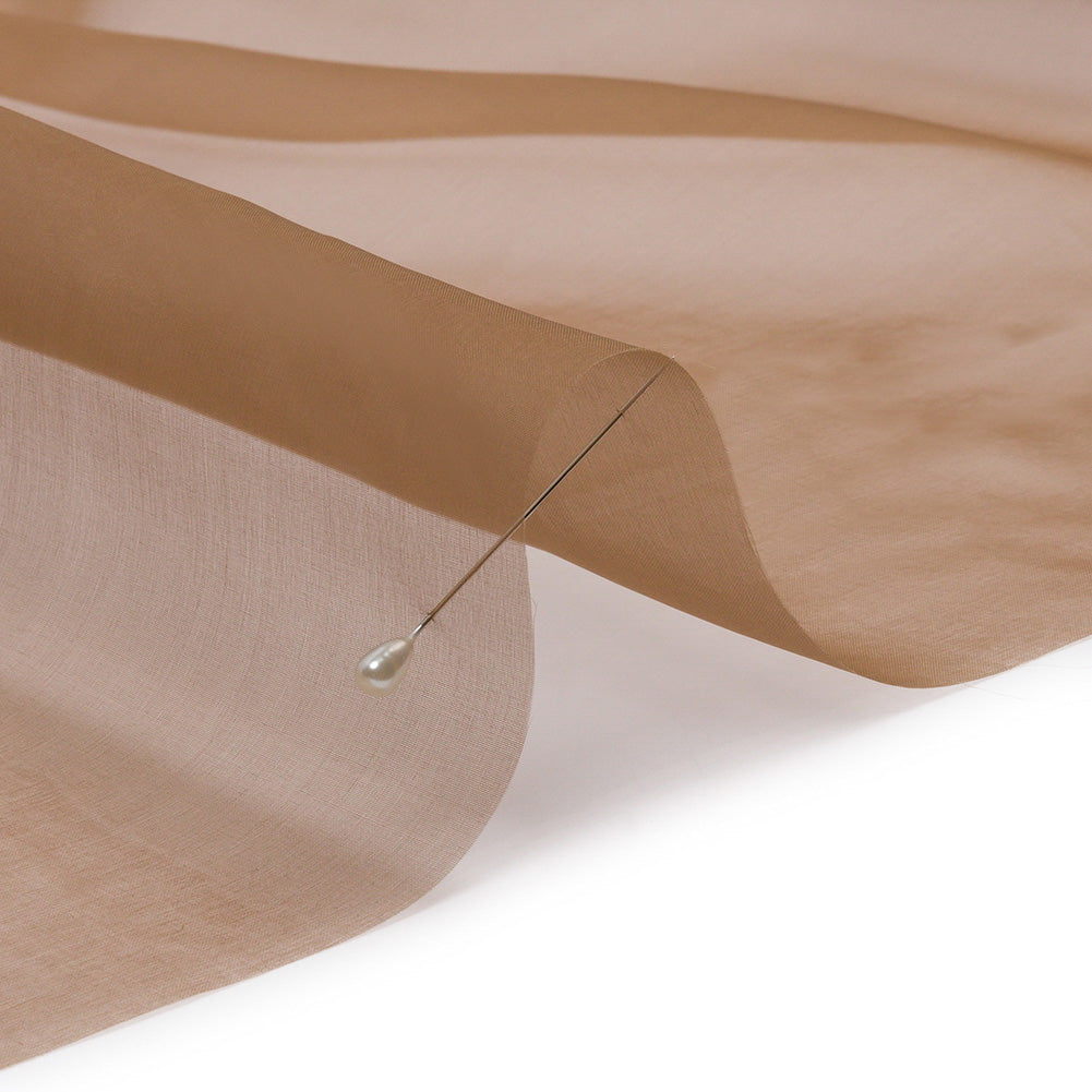 Silk Organza 44" - Light Brown - Premium Collection - Detail