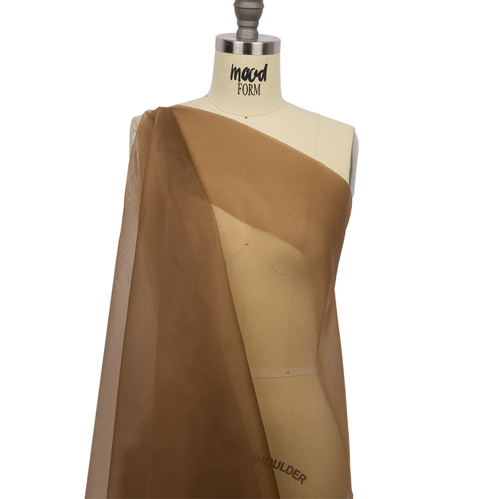 Silk Organza 44" - Light Brown - Premium Collection - Drape