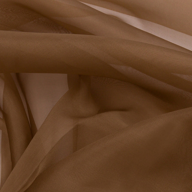 Silk Organza 44" - Light Brown - Premium Collection