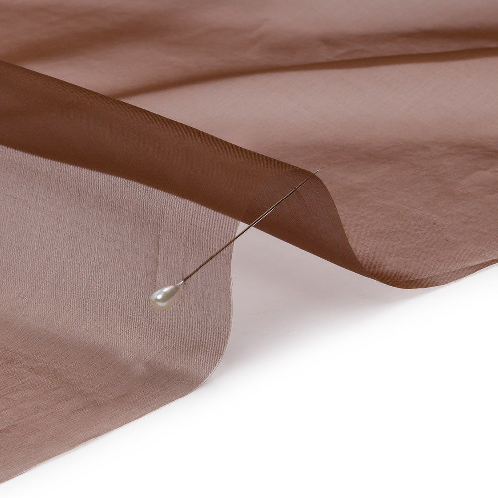 Silk Organza 44" - Chocolate - Premium Collection - Detail