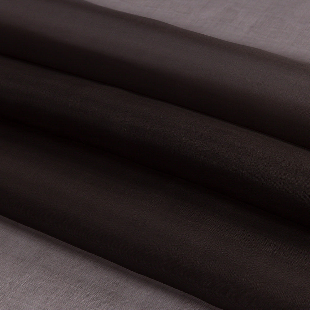 Silk Organza 44" - Deep Charcoal - Premium Collection - Folded