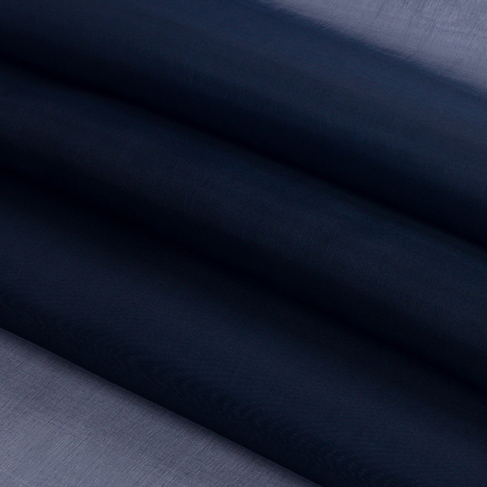 Silk Organza 44" - Navy - Premium Collection - Folded