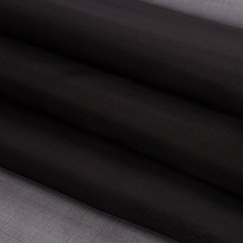 Silk Organza 44" - Black - Premium Collection - Folded