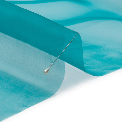 Silk Organza 44" - Deep Teal - Premium Collection
