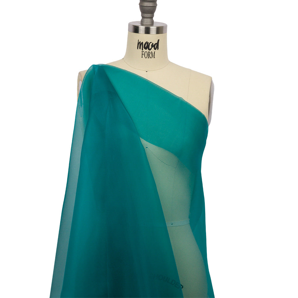 Silk Organza 44" - Deep Teal - Premium Collection - Drape