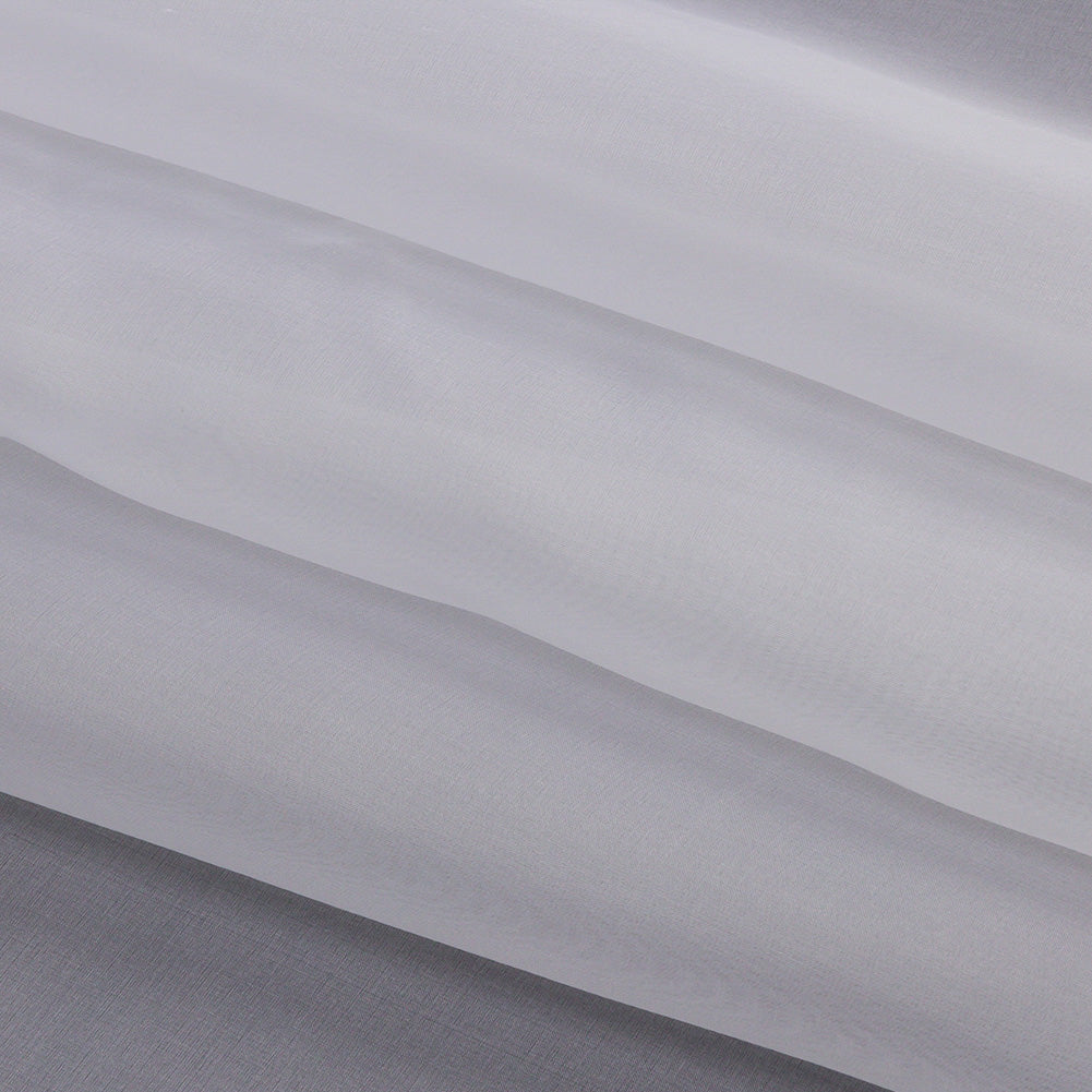 Silk Organza 54" - Bright White - Premium Collection - Folded
