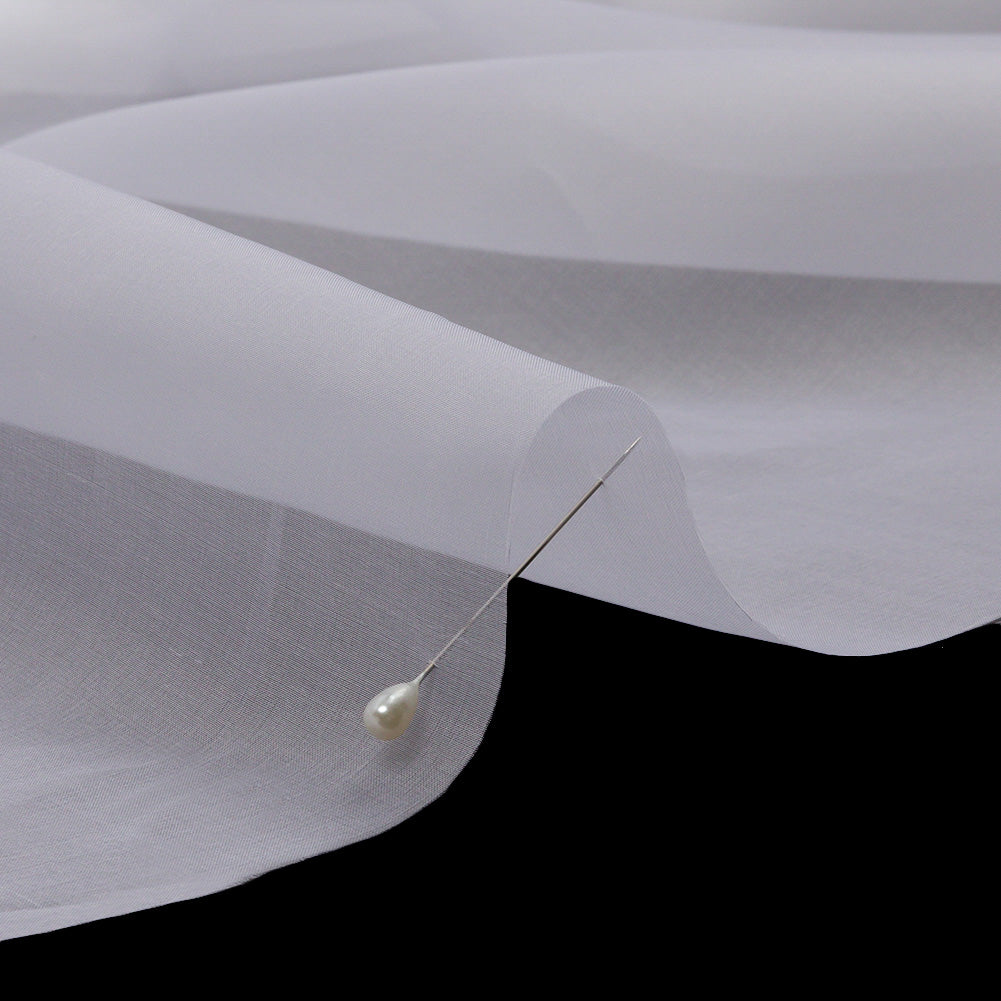 Silk Organza 54" - Bright White - Premium Collection - Detail