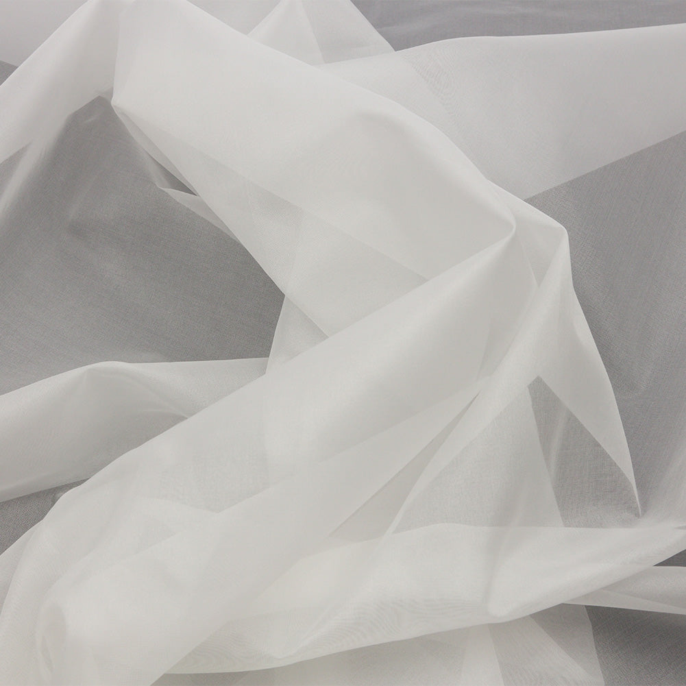 Silk Organza 54" - Whisper White - Premium Collection