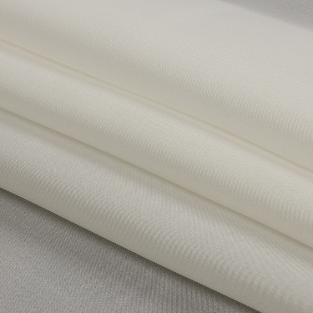 Silk Satin-Face Organza 54" - Whisper White - Premium Collection - Folded