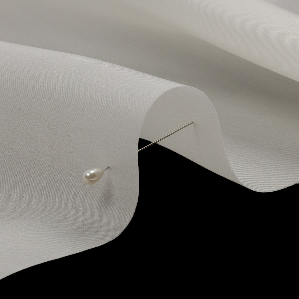 Silk Satin-Face Organza 54" - Whisper White - Premium Collection - Detail