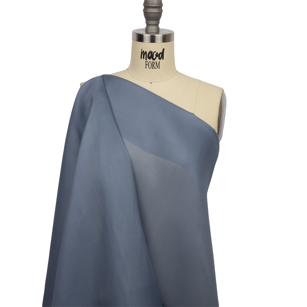 Silk Satin-Face Organza 54" - Infinity Blue - Premium Collection - Drape