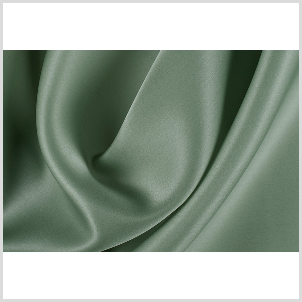 Silk Satin-Face Organza 54" - Oil Green - Premium Collection - Full