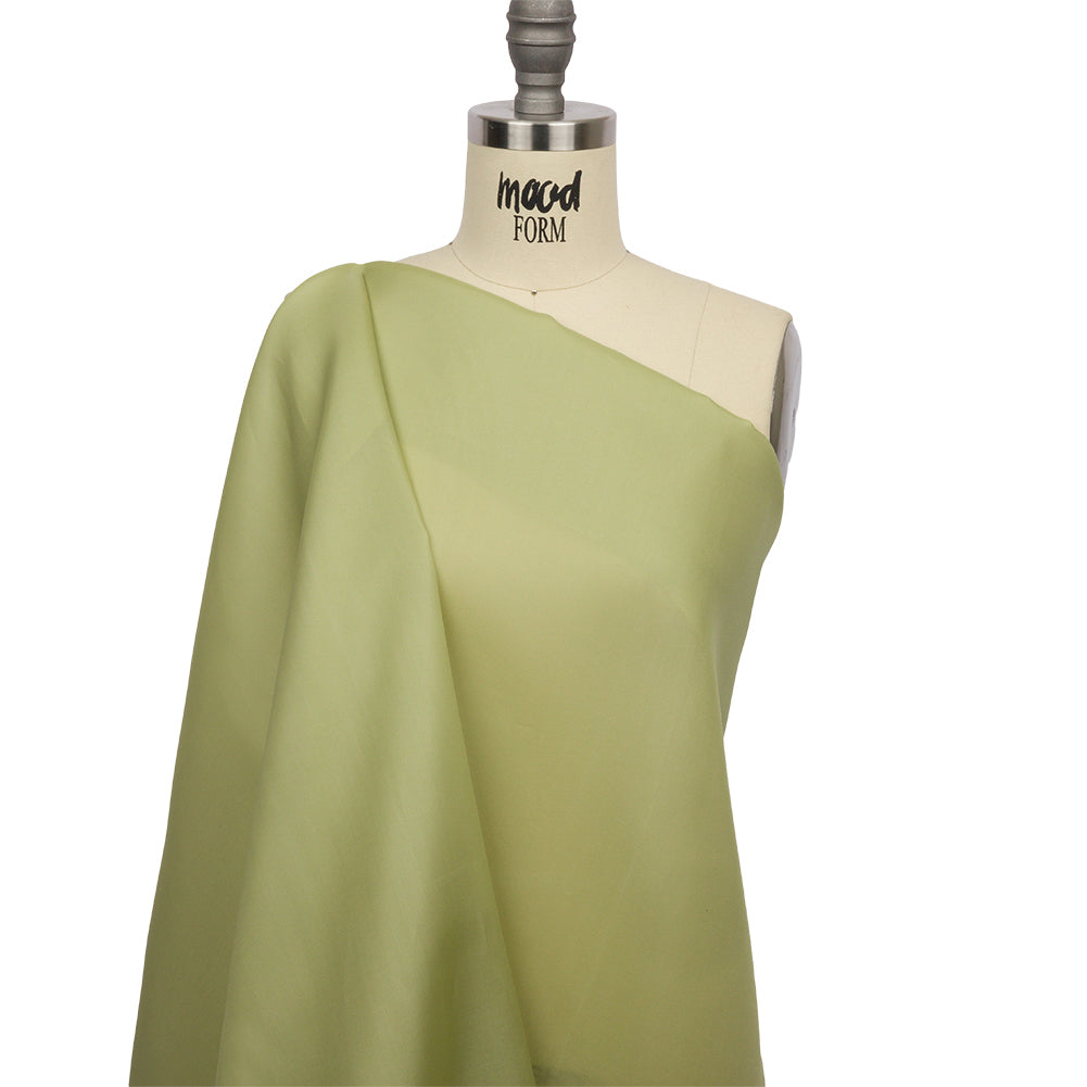 Silk Satin-Face Organza 54" - Nile Green - Premium Collection - Drape