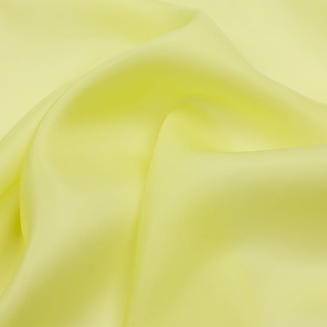 Silk Satin-Face Organza 54" - Sunny Lime - Premium Collection