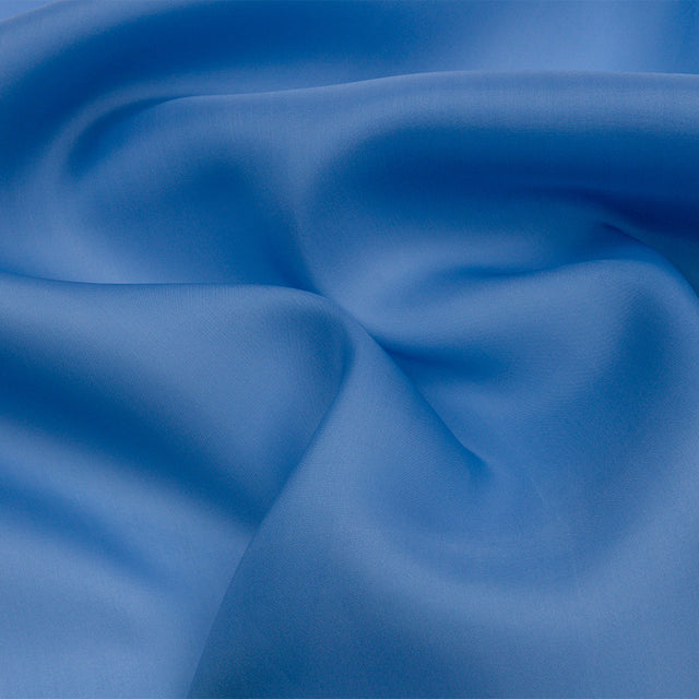 Silk Satin-Face Organza 54" - Regatta Blue - Premium Collection