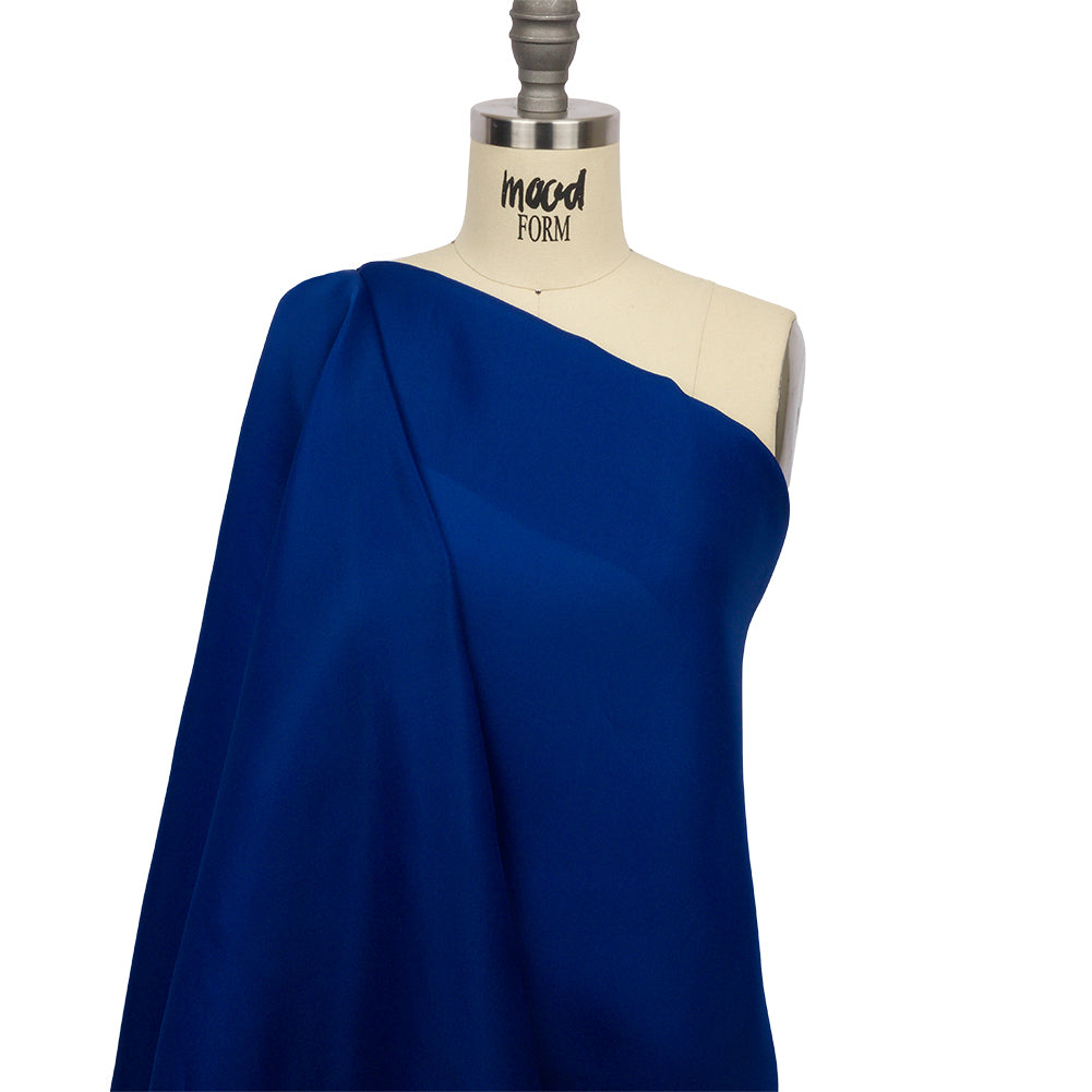 Silk Satin-Face Organza 54" - Mazarine Blue - Premium Collection - Drape