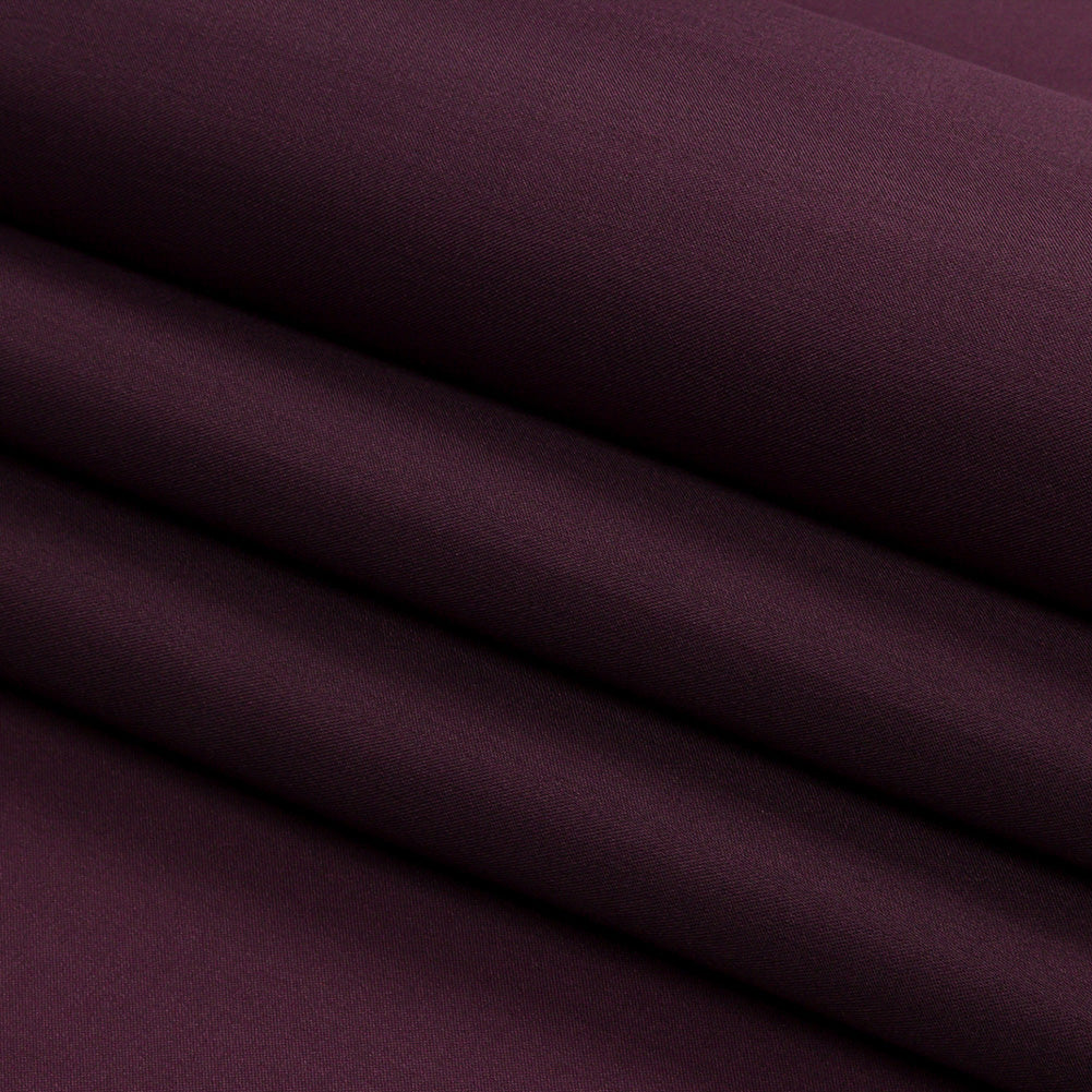 Silk Satin-Face Organza 54" - Eggplant - Premium Collection - Folded