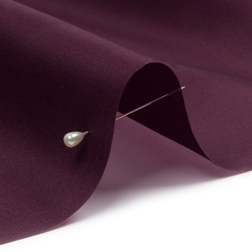 Silk Satin-Face Organza 54" - Eggplant - Premium Collection - Detail