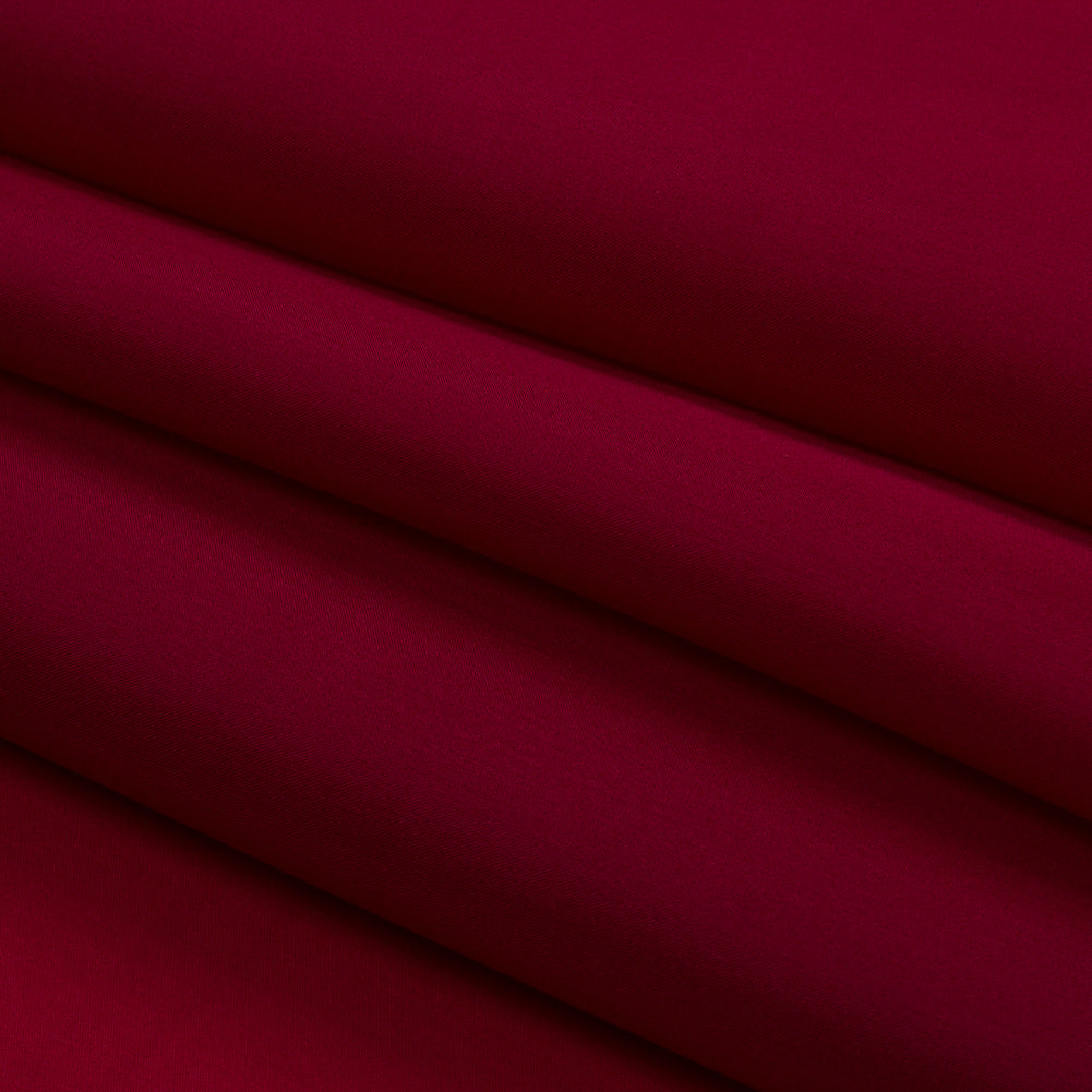 Silk Satin-Face Organza 54" - Wine - Premium Collection - Folded
