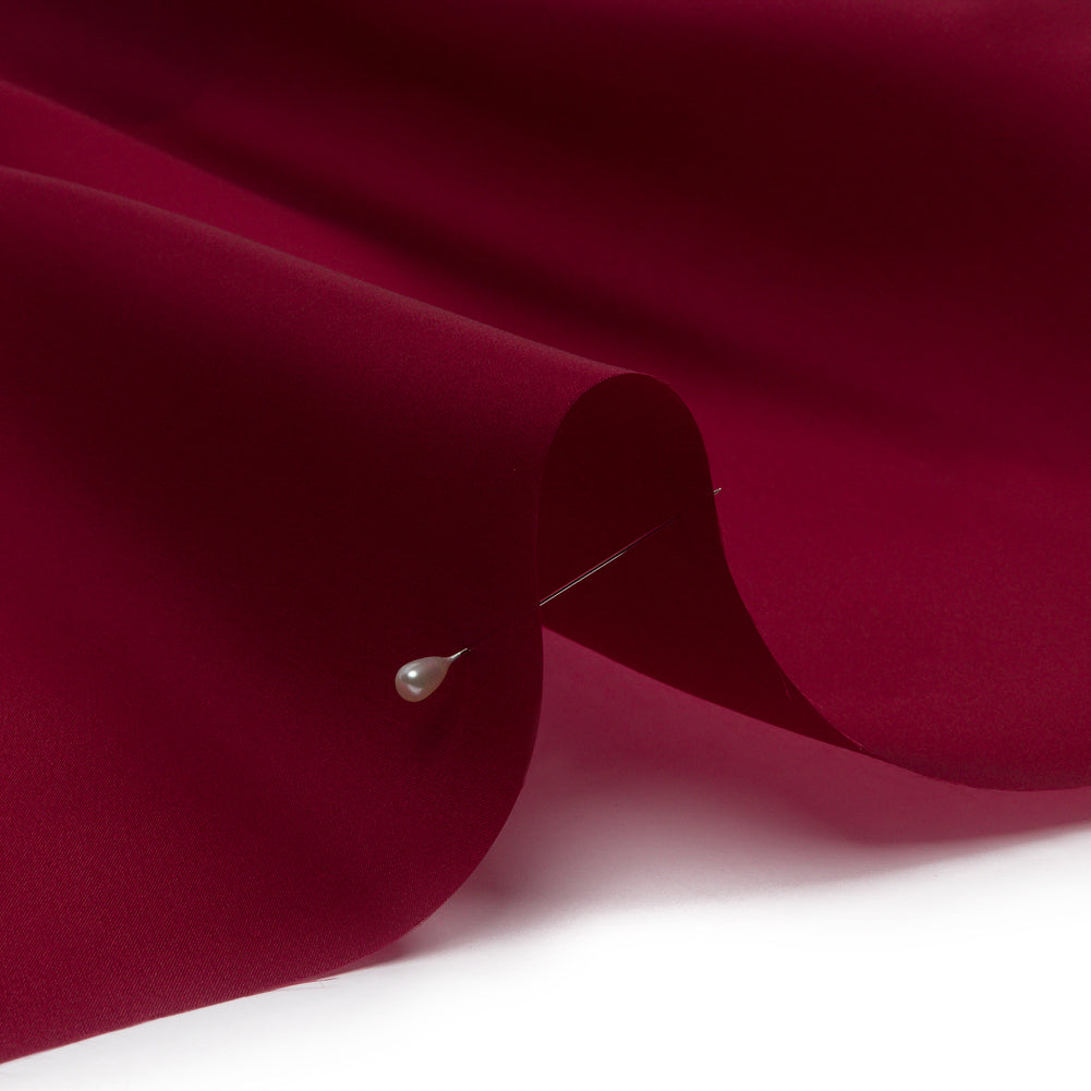 Silk Satin-Face Organza 54" - Maroon - Premium Collection - Detail - Image 3 of 6