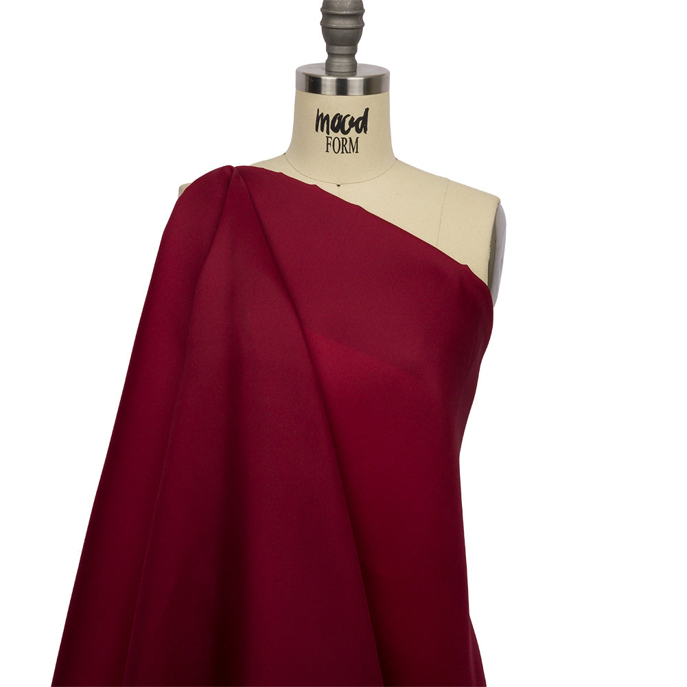 Silk Satin-Face Organza 54" - Maroon - Premium Collection Detail