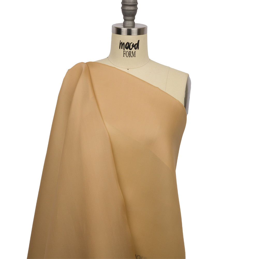 Silk Satin-Face Organza 54" - Latte - Premium Collection - Drape
