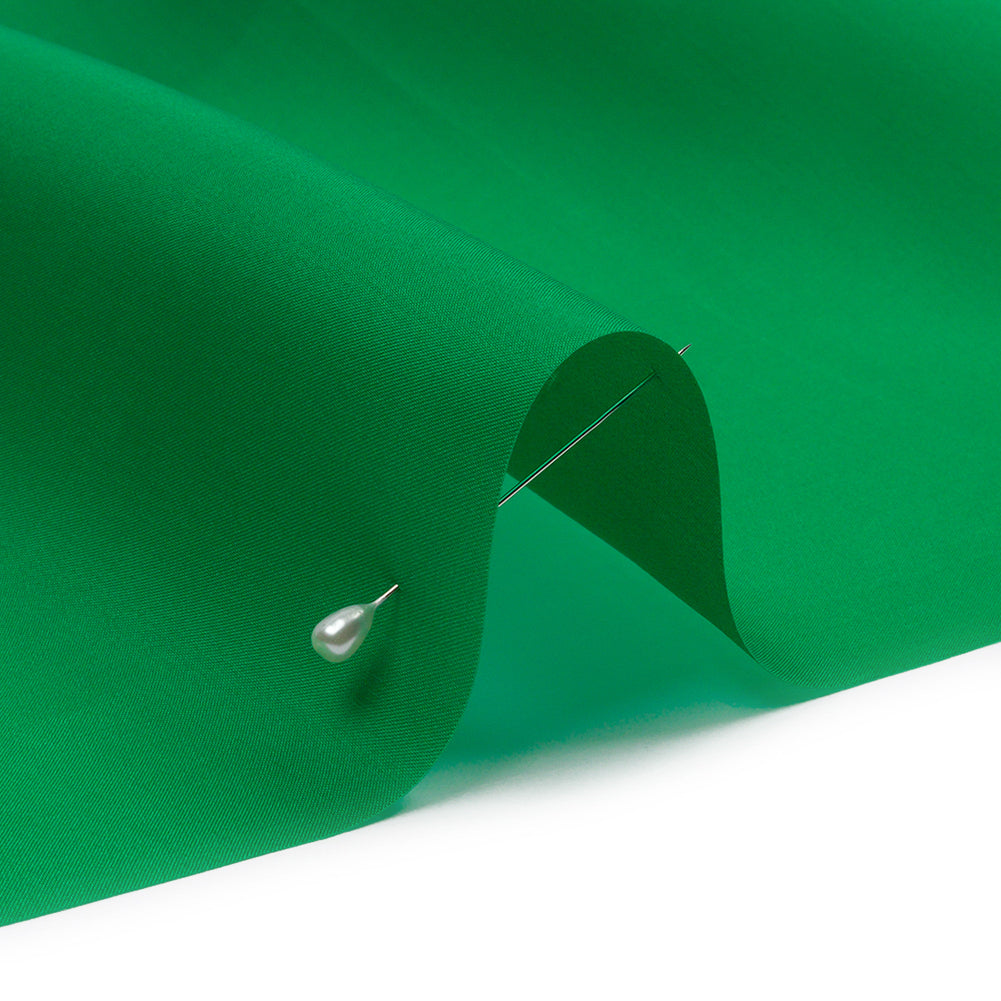 Silk Satin-Face Organza 54" - Kelly Green - Premium Collection - Detail