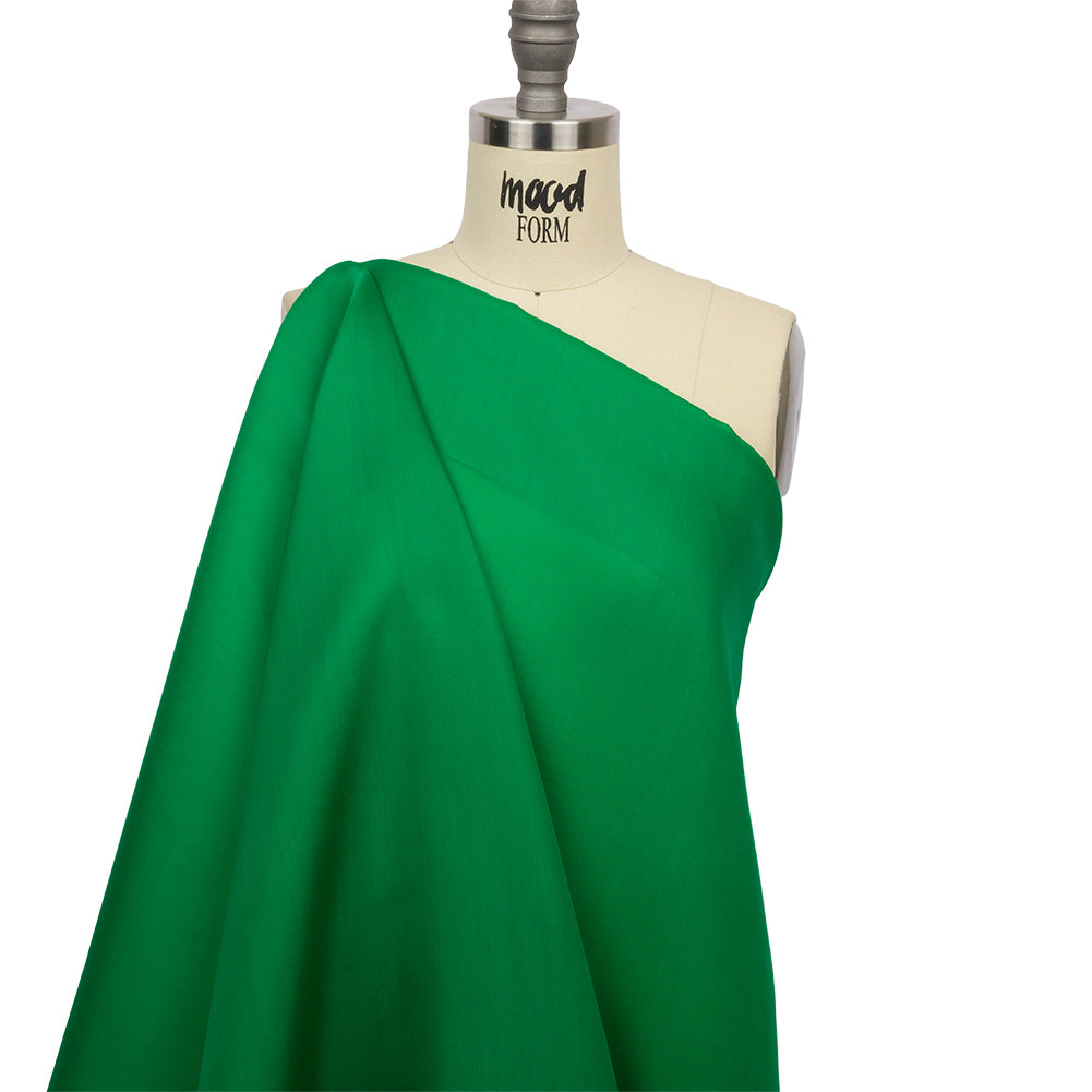 Silk Satin-Face Organza 54" - Kelly Green - Premium Collection - Drape