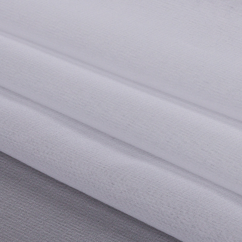 Silk Chiffon 44" - Bright White - Premium Collection - Folded
