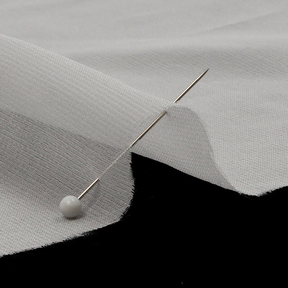 Silk Chiffon 44" - Whisper White - Premium Collection - Detail