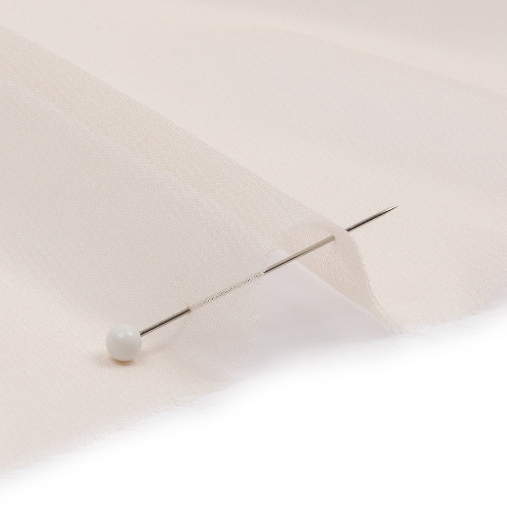 Silk Chiffon 44" - Ecru - Premium Collection - Detail